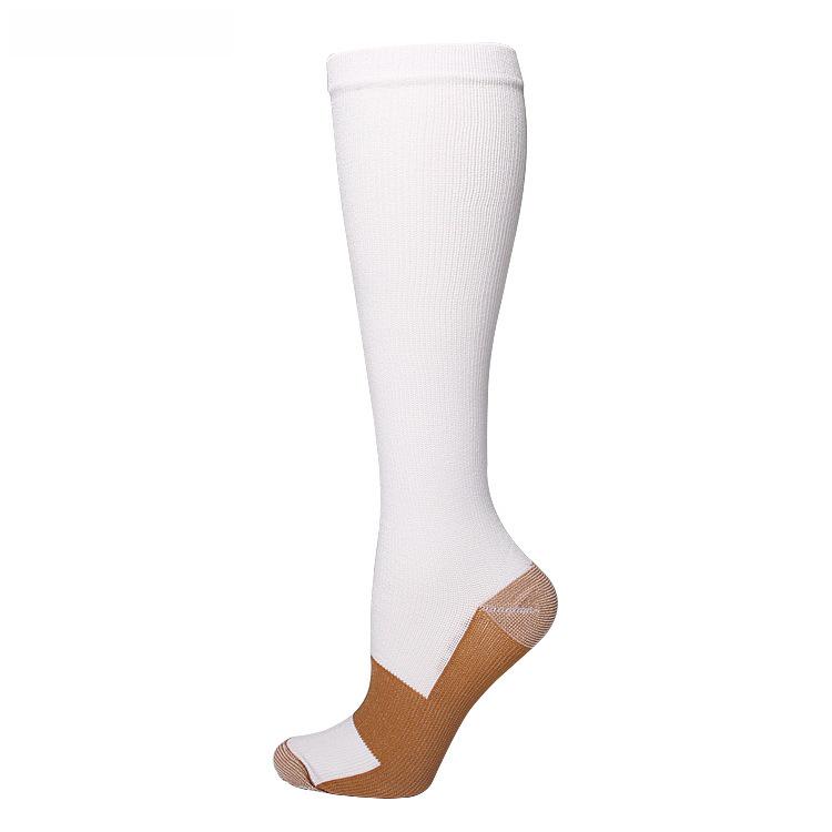 Solid Color Low-Pressure Compression Socks for Sports & Nurses