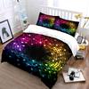 Colorful Circular Dot Design Bedding Duvet Cover Set  (1*Duvet Cover 2*Pillowcases, without duvet insert)