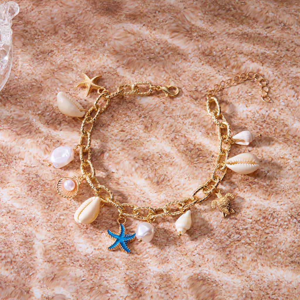 Bohemian Beach Shell Jewelry Summer Fashion Pearl Bracelet For Women
