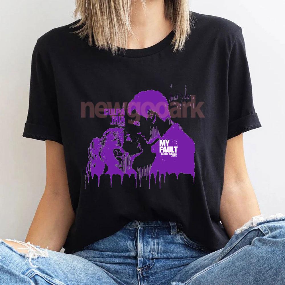 My Fault Movie Culpa Mia Vintage Graphic T Shirts Gabriel Guevara Women Unisex Shirt Noah Nick Film RoUnisextic Movie Cotton Tee