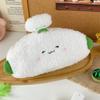 Cartoon Simulation Vegetable Plush Pencil Bag Large Capacity Stationery Bag Student Supplies Pencil Storage Bag Birthday Gift