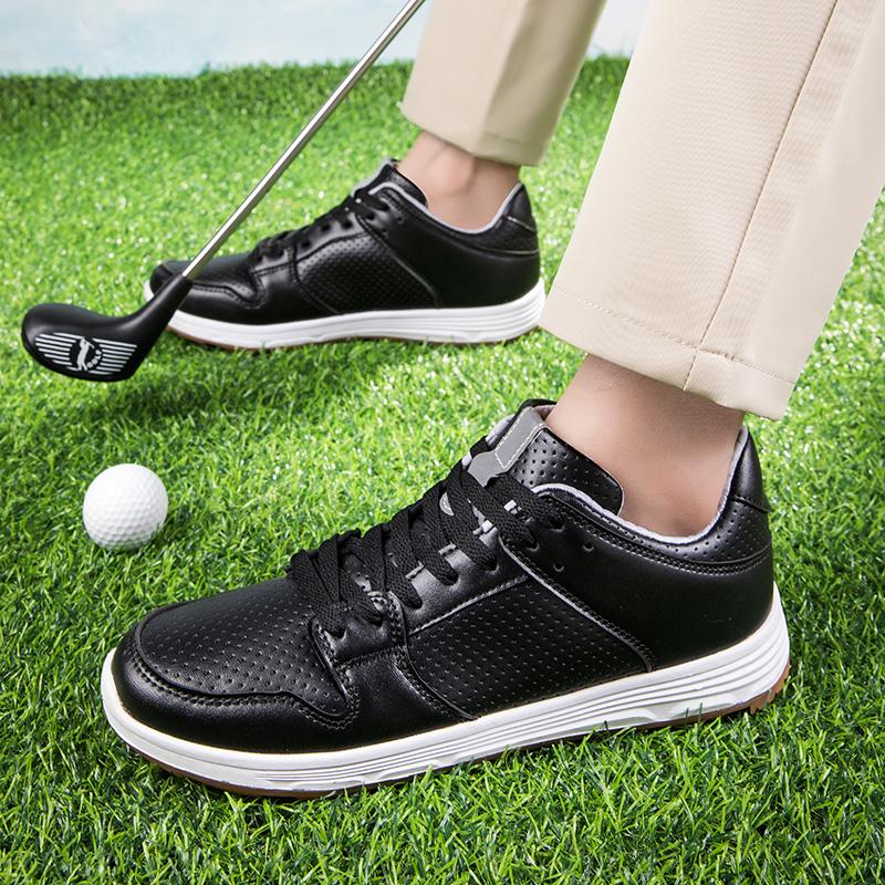 Prodyšná kůže Muži Golfové boty Protiskluzové Dámské Golfové boty Gumová podrážka Unisex Golfové oblečení Tenisky Pohodlné