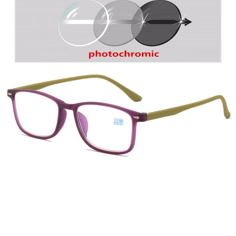 Tea Frame Square Nearsighted Glasses For Women Men Ultra Light Student Prescription Glasses Myopia 0 -0.5 -0.75 To -6.0