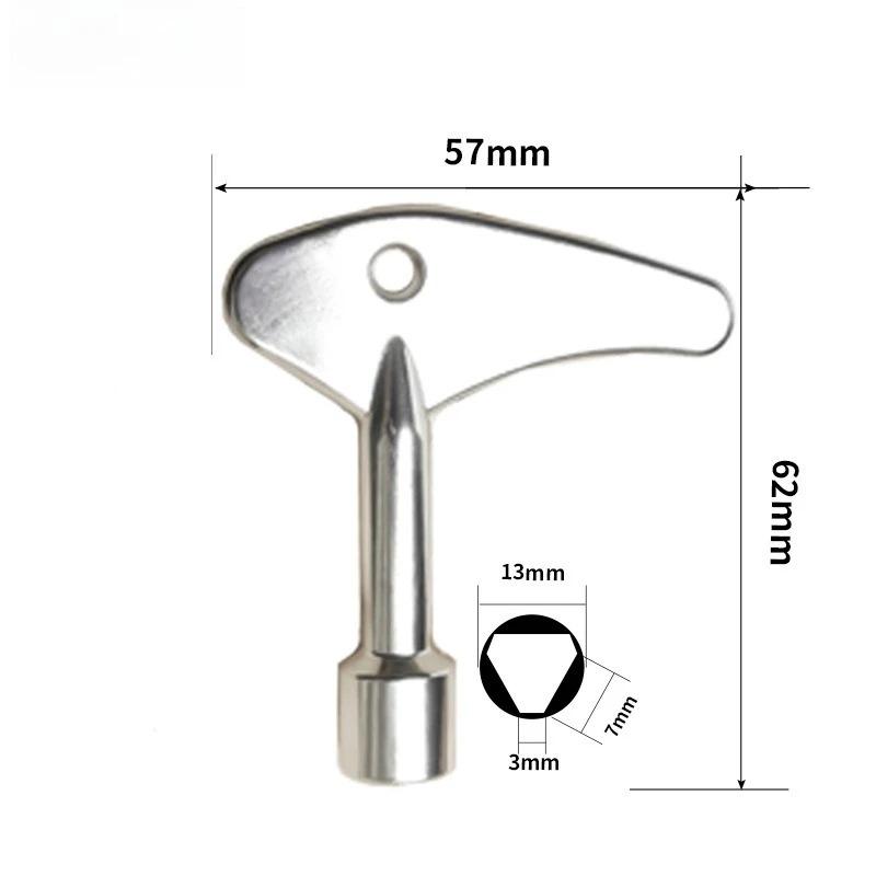 Clé en triangle intérieure multifonctionnelle pour ascenseur, compteur d'eau, armoire de commande électrique, compteur, vanne, outils ménagers