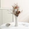 Special-Shaped Striped Ceramic Vase, Simple Flower Insert, High-End Sense, Versatile Home Soft Decoration, Light Luxury Creative Ornament