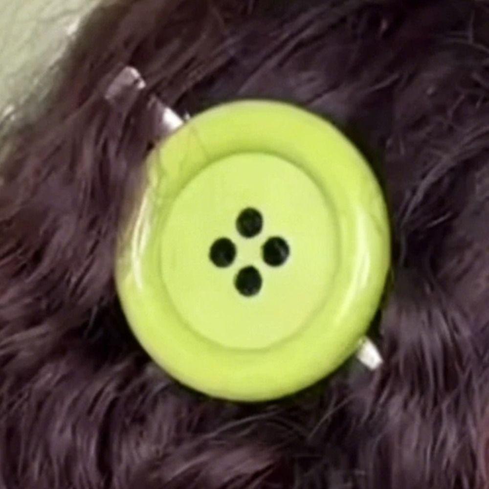 Extra Large Button Y2K Hair Clip Side Clip Harajuku Hair Clip New Side Hair Clip