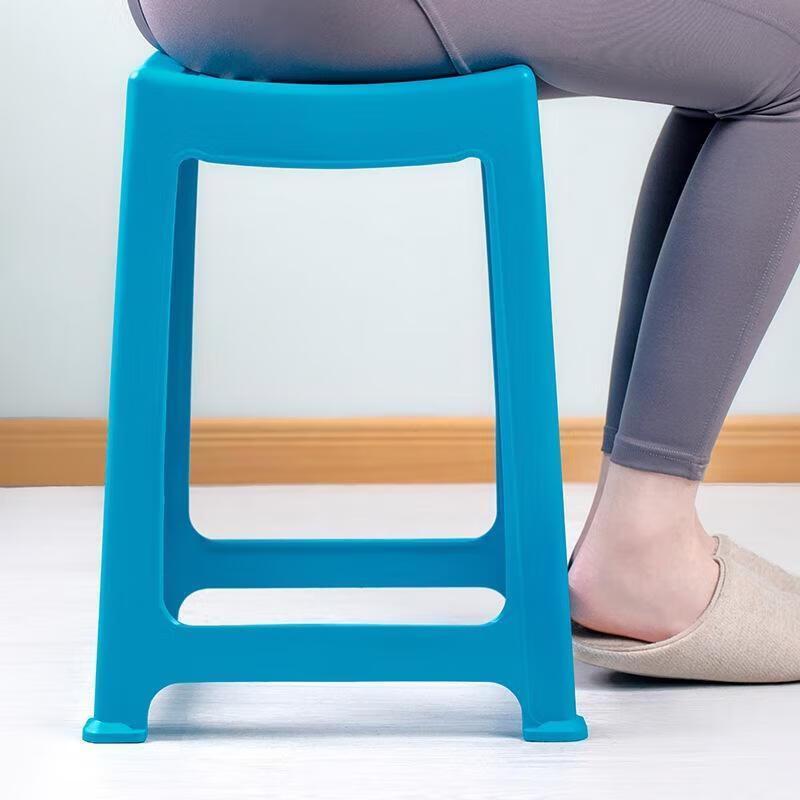 Chahua Square Striped Anti-slip Plastic Stool