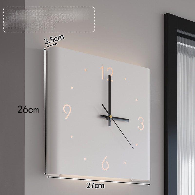 

Single Sided Double Sided Folding Wall Clock Creative Minimalist Living Room Modern Wall Clock No Punching Corner Clock ZE207 білий