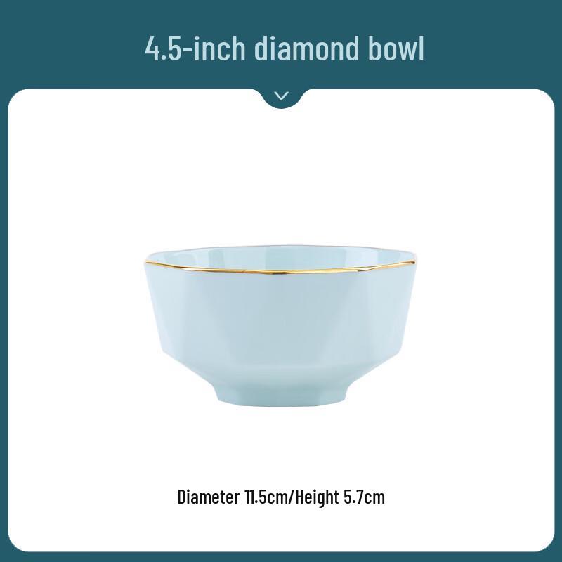 ZISIZ Ceramic 4.5-inch Rice Bowl Set