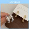 Luxurious Cross Design Zirconia Earrings With Stunning Full Diamond Accents Ideal For Stylish Women