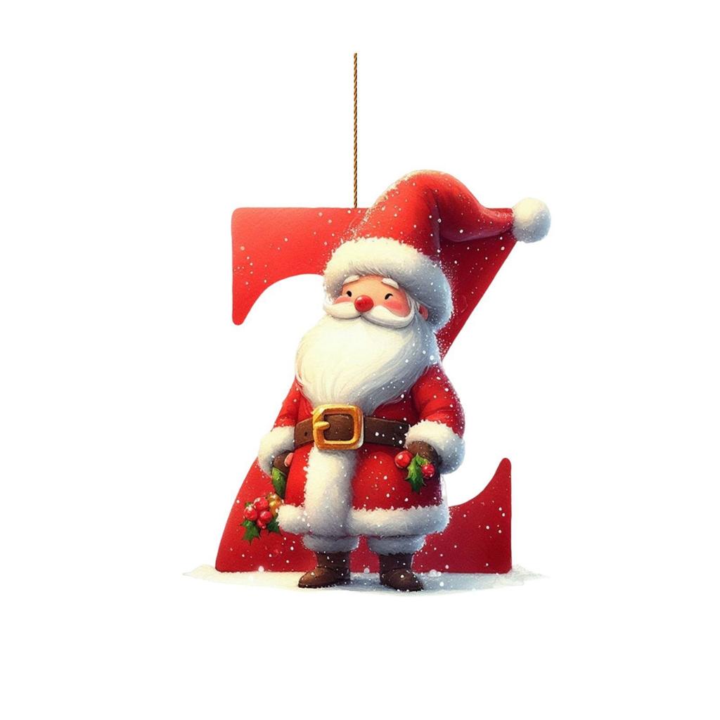 Christmas Acrylic Letter Ornament New Design 2D Plane Car Hanging Tree Decor Holiday Festive Home Decor Unique Xmas Decor Gift