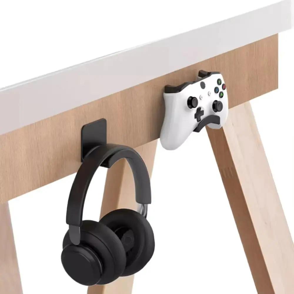 Universeller Klebe-Kopfhörerständer Wandmontierter Platzsparender Ohrhörer-Displayständer Kopfhörerhaken für Gaming-Headsets