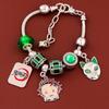 Demon Slayer Kimetsu No Yaiba Pendant Bracelet With Alloy Charm For Fans And Giftgiving