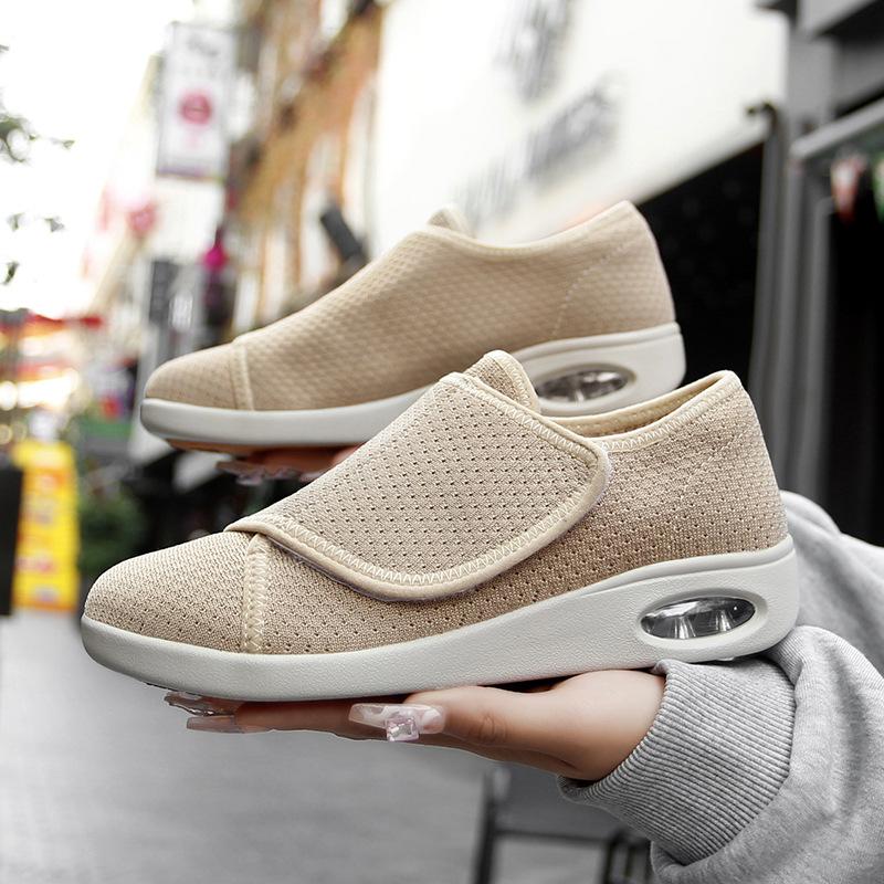 Spring and Summer Soft Sole Mesh Breathable Velcro Women's Casual Shoes Women's Shoes Elderly Shoes