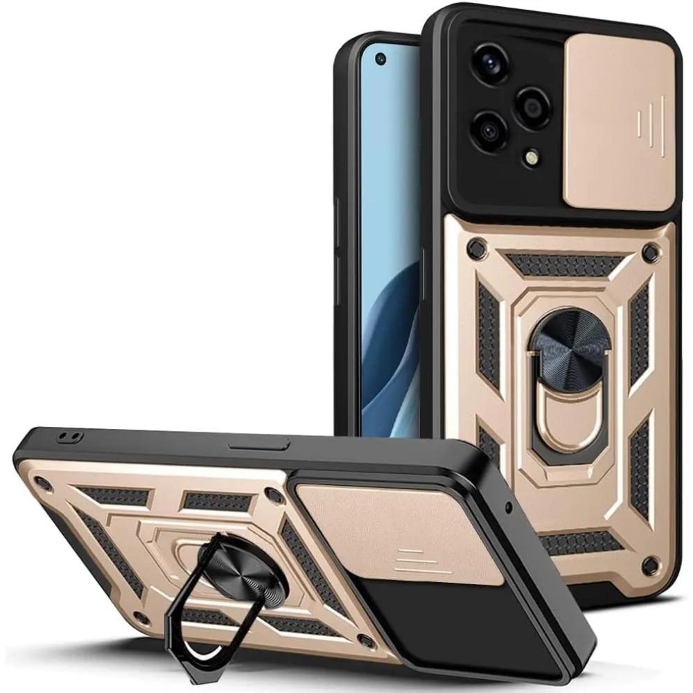 Armor Case for Honor 200 Lite Cover for Honor 200 Pro with Lens Protection with Ring Magnetic Holder Business Full Protection Cover