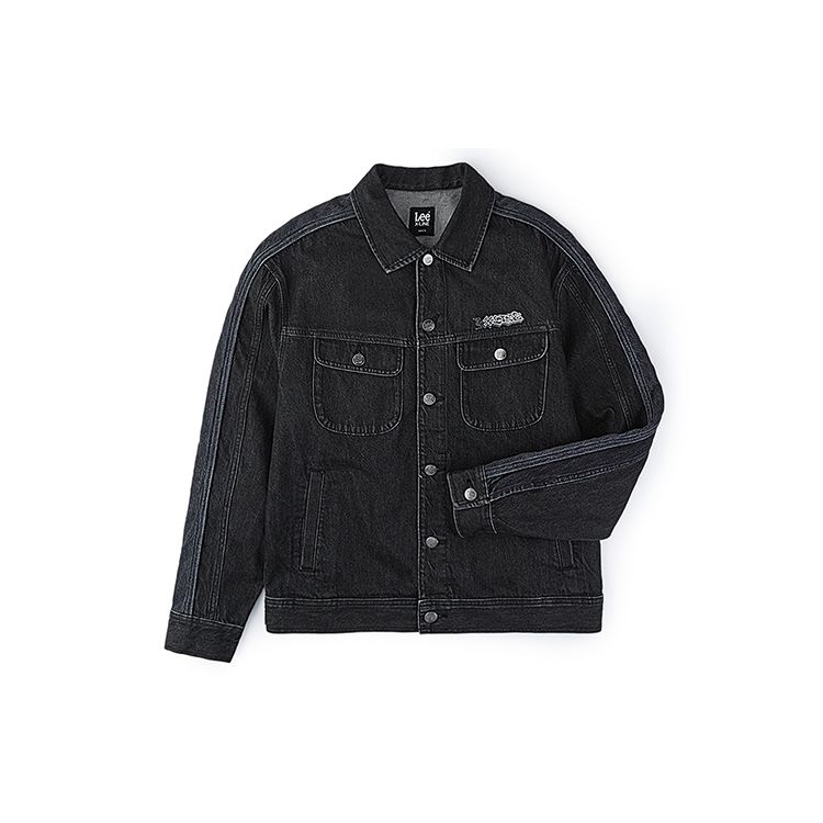Lee Comfortable Classic Lapel Rider Denim Jacket Men jackets LMT008101100031A06357