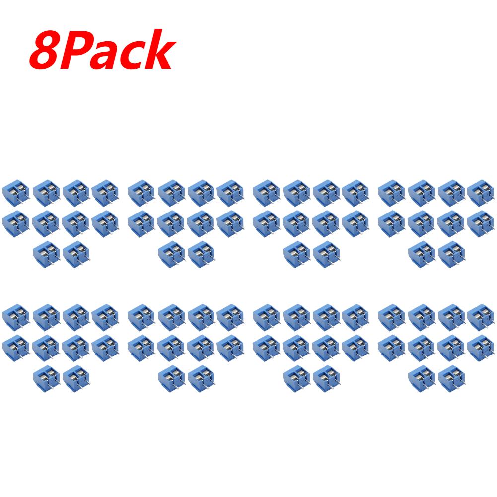 10-100PCS KF301 2P/3P PCB Terminal Block Connector Blue Green PCB Screw Terminal Block Connector Assortment Kit for Arduino