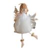 Festive Tree Decor Angel Hanging Decor Christmas Celebration Elegant Mesh Design For Holiday Decor Adorable Angel And Girl Decor
