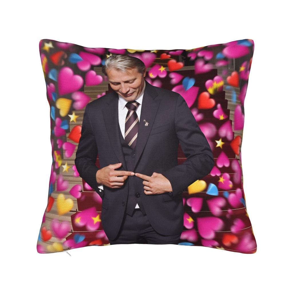 Mads Mikkelsen HHannibal Kissenbezug Mode Kissenhülle Für Wohnzimmer Sofa Bequeme Kissenbezüge Geschenk