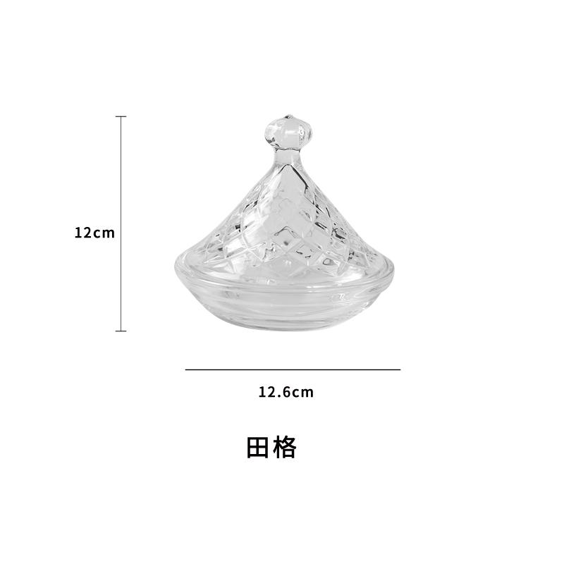 Transparent Glass Dessert Plate with Cover Tasting Plate High Footed Cake Plates Display Tray Cake Glass Cover Dim Sum Dish Bowl