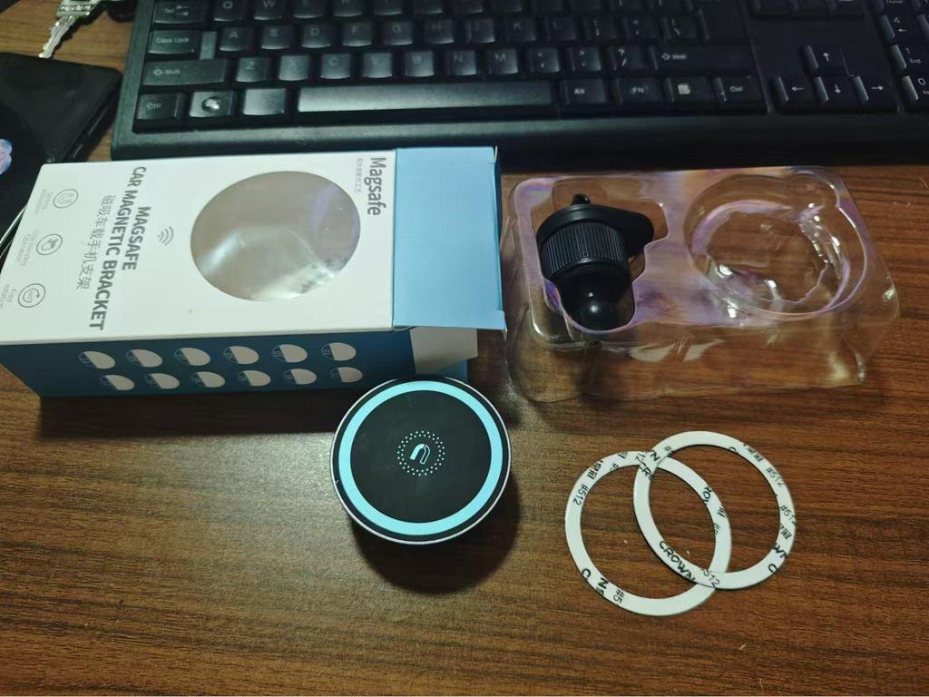 MagSafe Magnetic Car Phone Holder with 360° Rotation for Dashboard and Air Vent Navigation