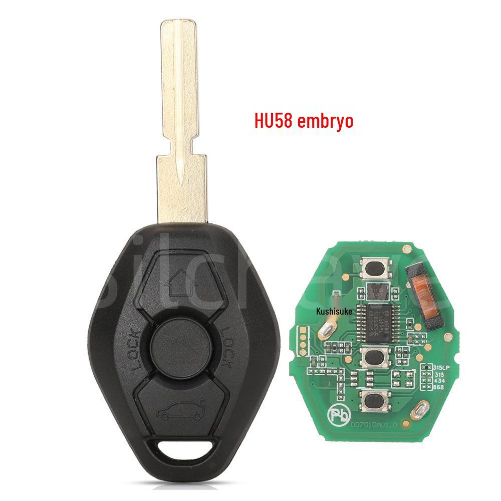 Compatible with BMW CAS2 Straight-Blade Key Remote Control (315/315LP/433) with ID46-7953 Chip