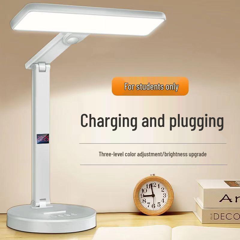 Rechargeable Dual-Use Study Lamp with Eye Protection for Students and Children's Bedroom