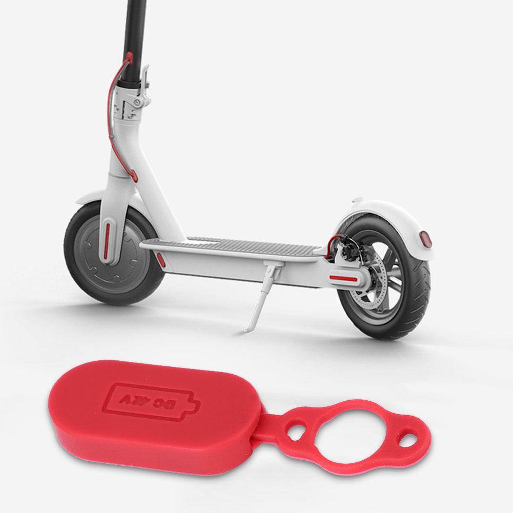 Waterproof Charging Interface Port Protector Cover Cap for XIAOMI MIJIA Electric Scooter Red