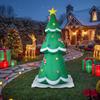 Weihnachts-Blow-Ups 9,8ft Riese mit LEDs Festlicher aufblasbarer Weihnachtsbaum Außendekor für Innen Außen Garten Veranda Terrasse