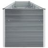 VidaXL Raised Garden Bed Galvanized Steel 400x80x45 Cm Grey