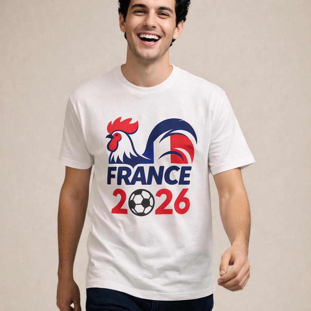 2026 World Cup France Soccer Fan T-shirt L