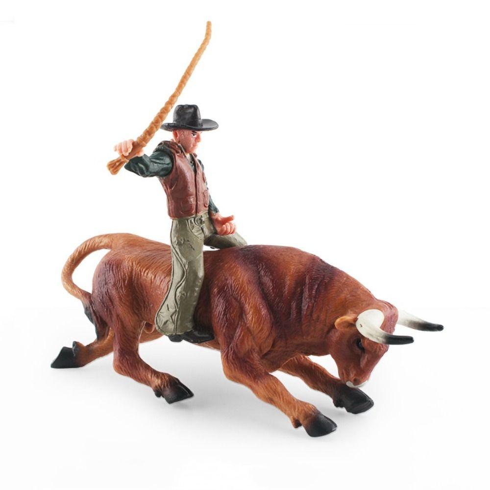 Farm Animals Poultry Cattle Model Simulation Calf Bull OX Figures  Kids Gift