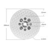 1PC Electroplated Emery Grinding Wheel with High Grain Exposure for Efficient Cutting Grinding of Granite Marble and Ceramic