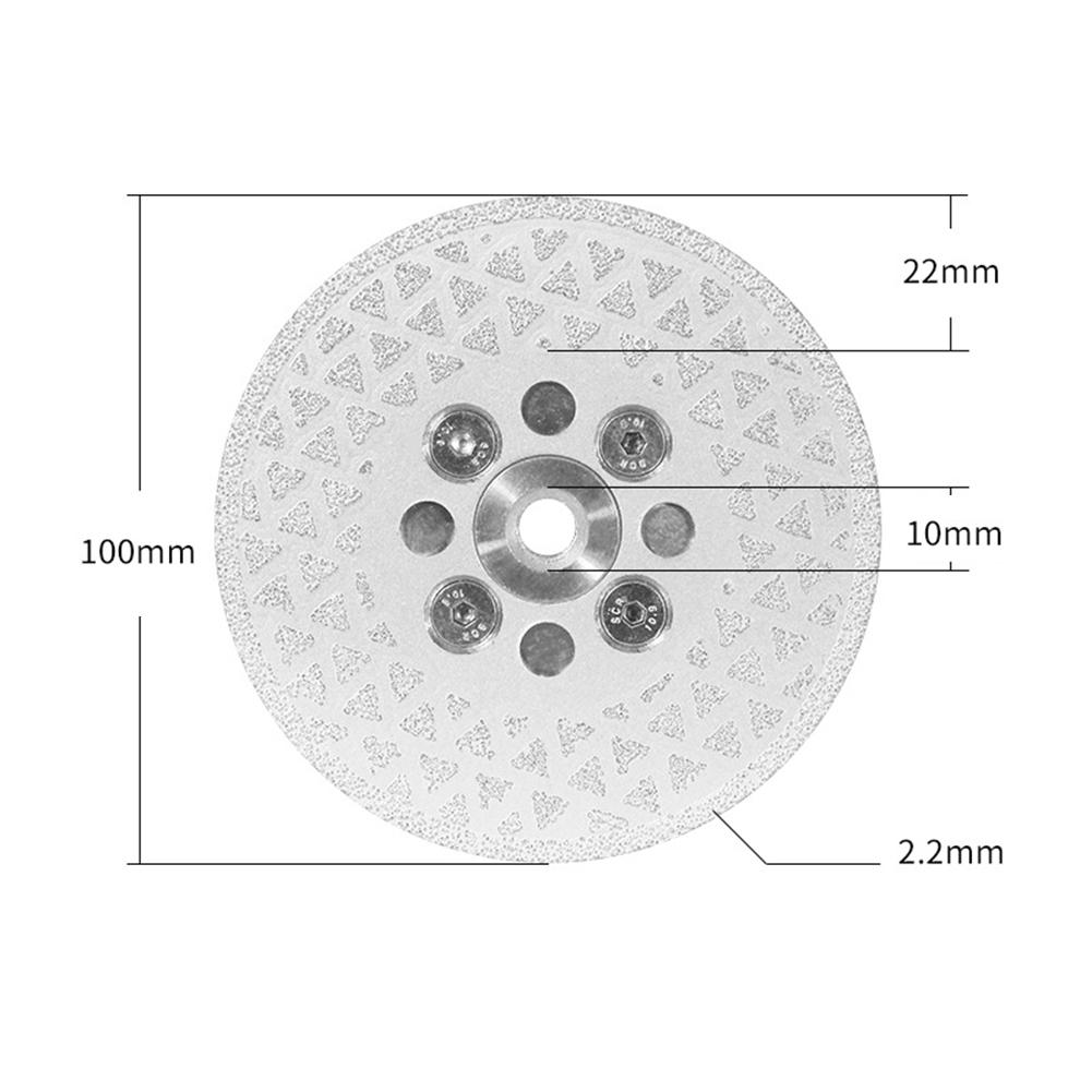 1PC Electroplated Emery Grinding Wheel with High Grain Exposure for Efficient Cutting Grinding of Granite Marble and Ceramic