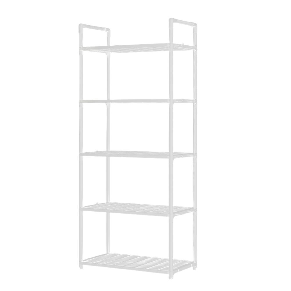 5 Tier Shelving Unit Heavy Duty Storage Shelf Adjustable Storage Rack 66 Lbs Capacity for Kitchen Pantry Bathroom Garage Office