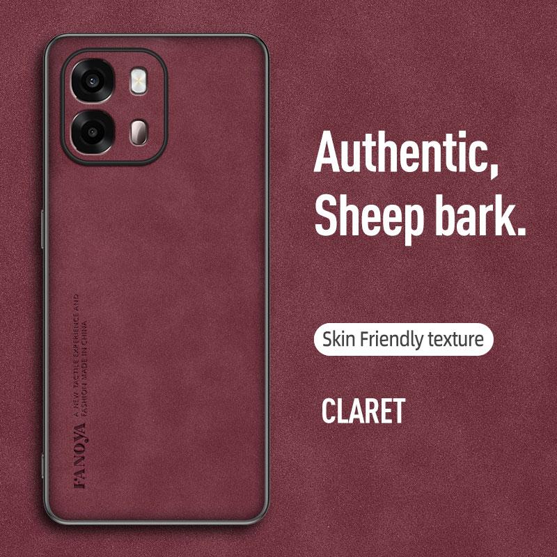 PU Leather Sheepskin Feeling Phone Case For OPPO A6s 5G A6 A6x 4G Protective Cover Fundas Coque Capa