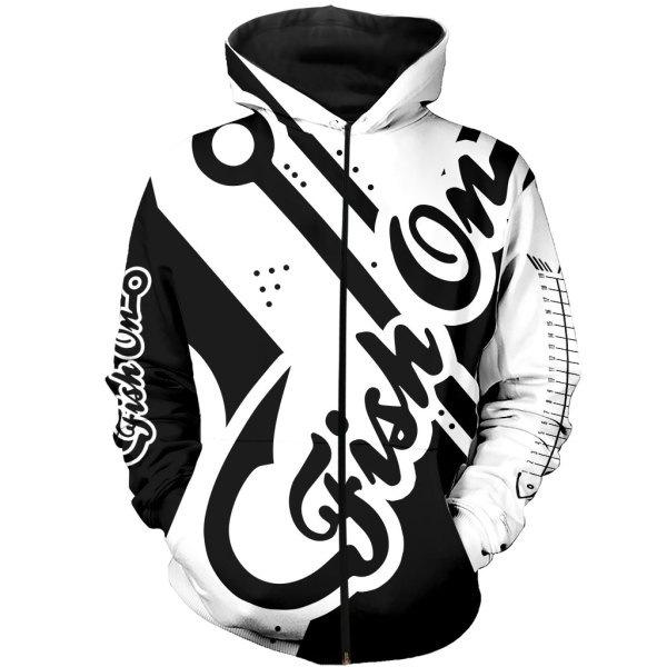 New Zippered Hooded Sweatshirt Men's Loose Casual Long-sleeved Jacket