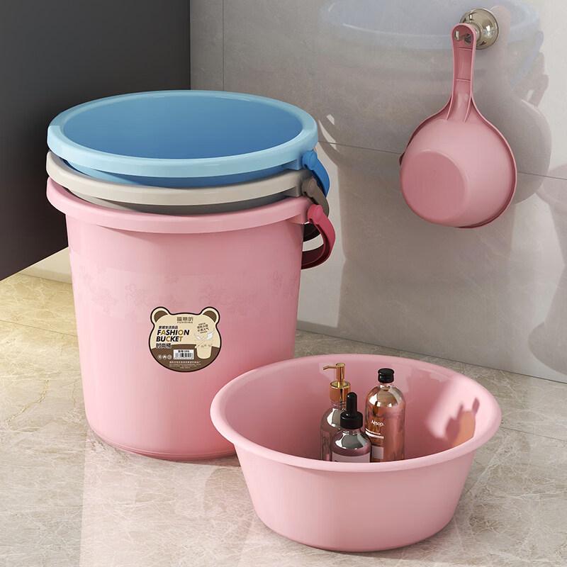 ZISIZ Thickened Plastic Water & Laundry Bucket