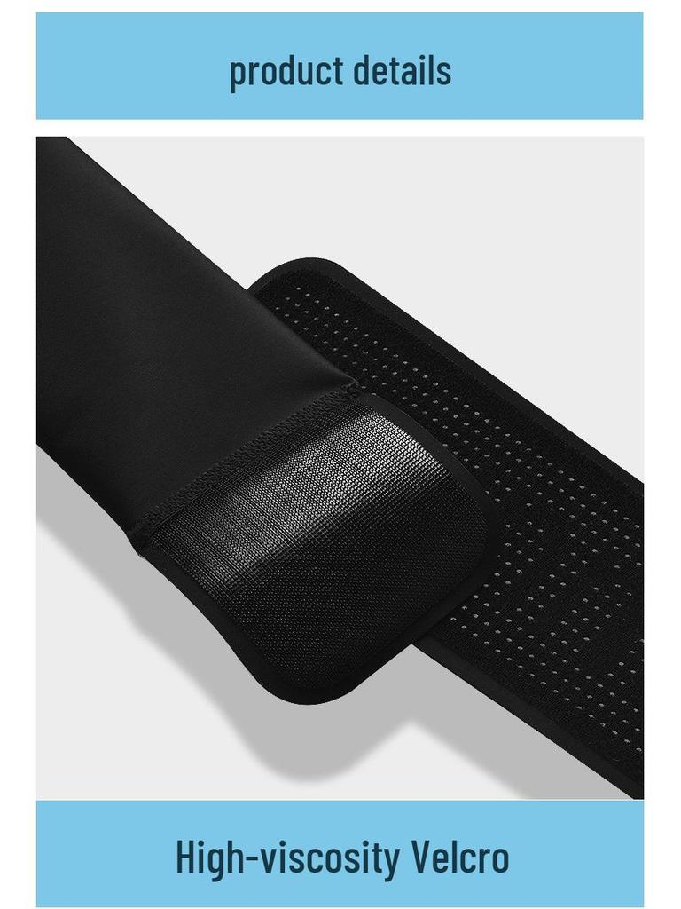 Unisex Large Capacity Elastic Running Waist Belt - Double Layer, Invisible Phone Storage for Marathon & Fitness