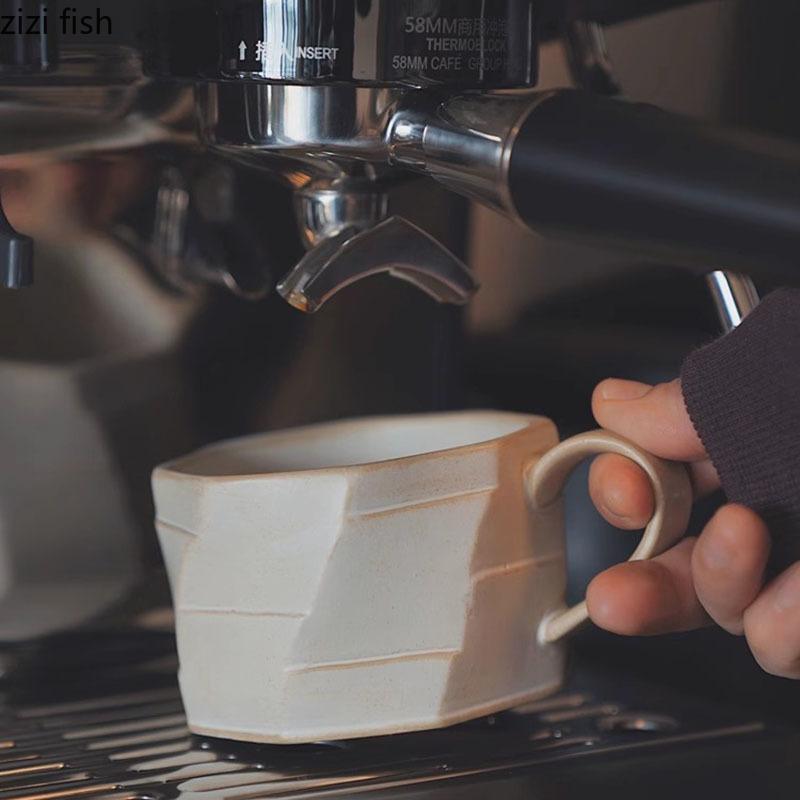 Retro Nieregularny Ceramiczny Kubek Kreatywna Tekstura Kubek do Kawy Kubek na Napoje Biurowy Kubek na Sok Kubki na Mleko Kubki na Wodę Produkty Gospodarstwa Domowego