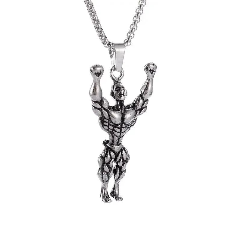 Boxing Gloves Solid Color Pendant Fashion Men Athletic Leisure Jewelry Hip Hop Necklace Street Black Boxing Gloves Necklace