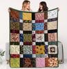 Vintage Patchworkdecke Handgefertigt mit vielfältigen Mustern Ein Kunstwerk für Zuhause Die Wärme der Zeit Ein Muss für ein gemütliches Zuhause