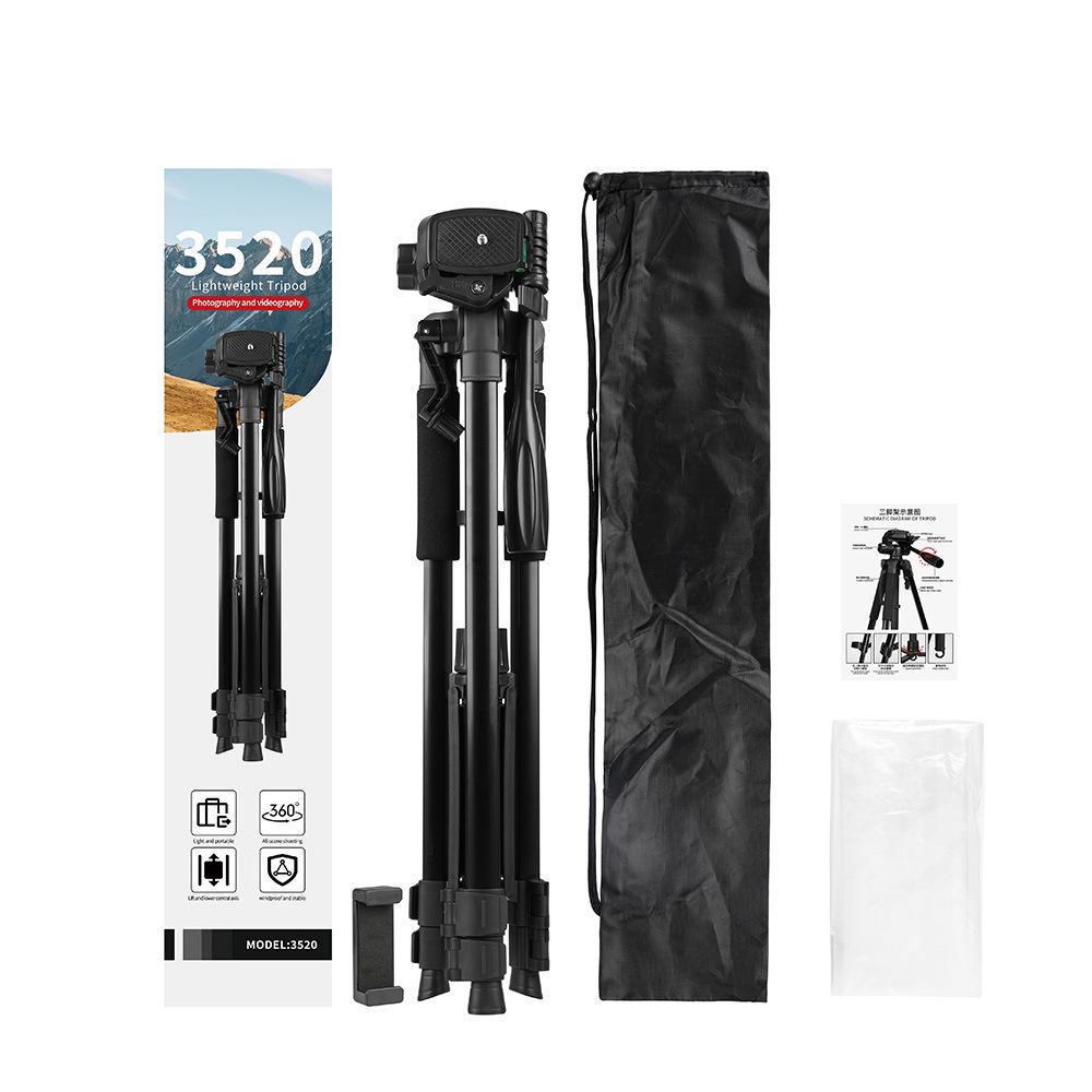 

3520 Multifunction Tripod Stand for Cameras, Fishing, Lights, Telescopes, Projectors, Phones, Live Streaming, Outdoor Photography
