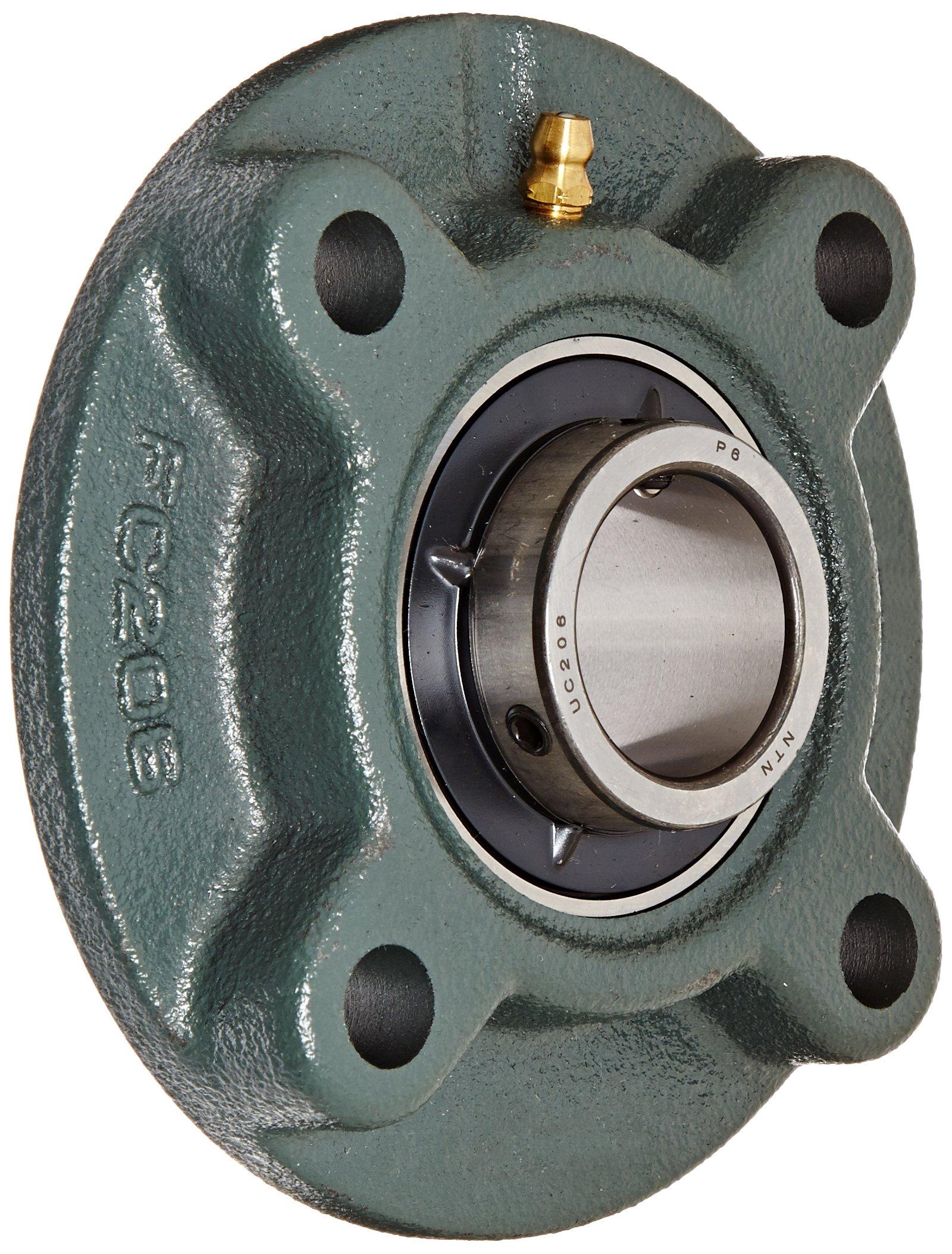 

NTN UCFC206D1 Light Duty Piloted Flange Bearing, 4
