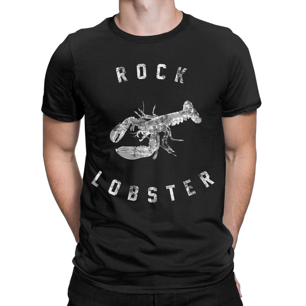 Rock Lobster Unisex Unisexs T Shirt Humorous Tees Short Sleeve Round Collar TShirts 100 Cotton Party Clothes