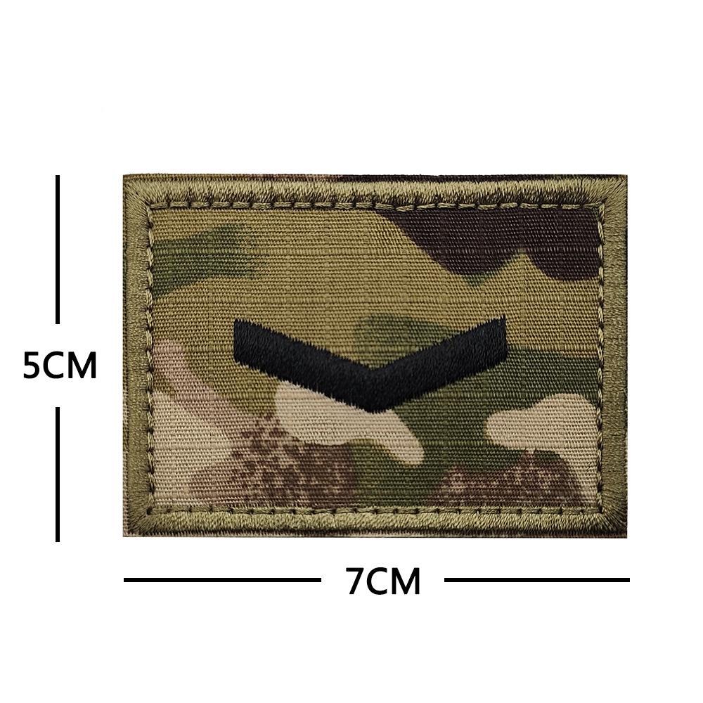 Military Embroidered Cloth Haike Rank Patch Tactical Velcro Armband