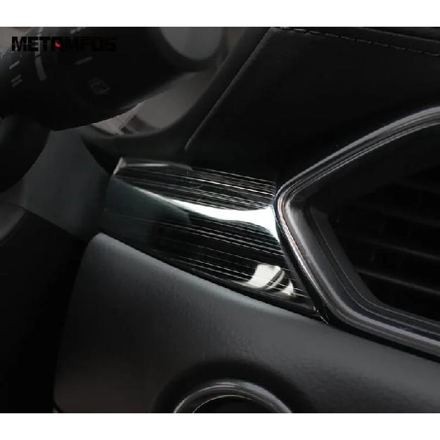 For Mazda CX-5 KF CX8 2017- 2024 Carbon Fiber Center Console Dashboard Panel Strip Trim Sticker Accessories Car Styling