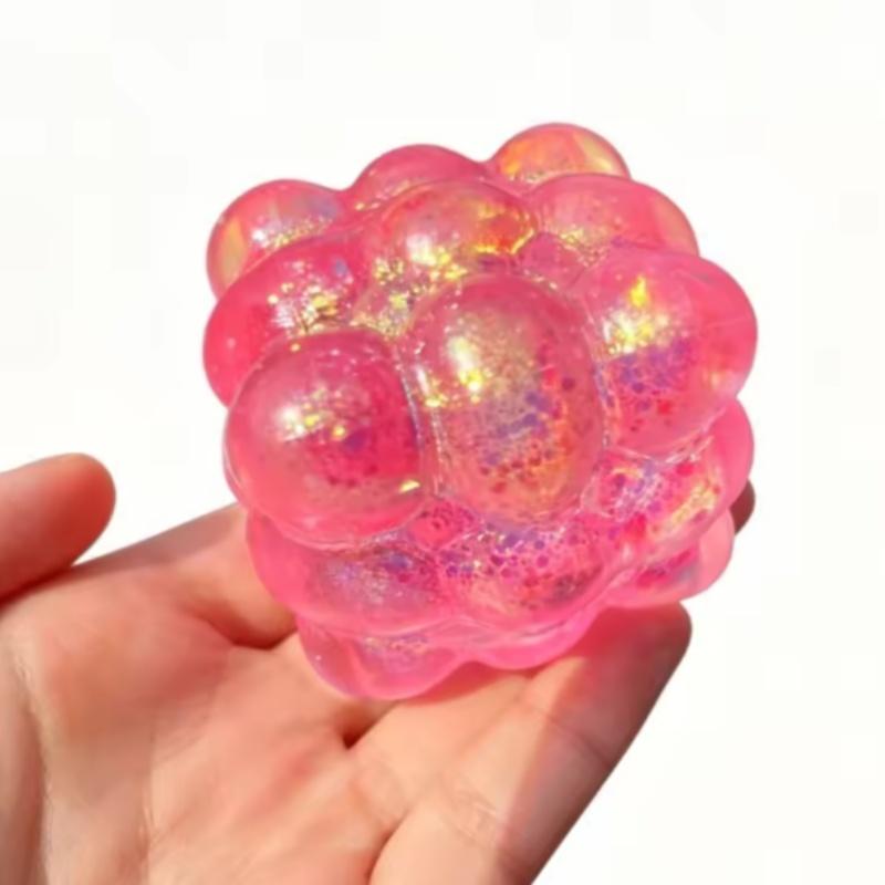 Squishy Shining Brightly Cube Maltose Squeeze Toy Stress Relief Squishy Slow Rise Squishy Sensory Colored Stress Ball Party Gift