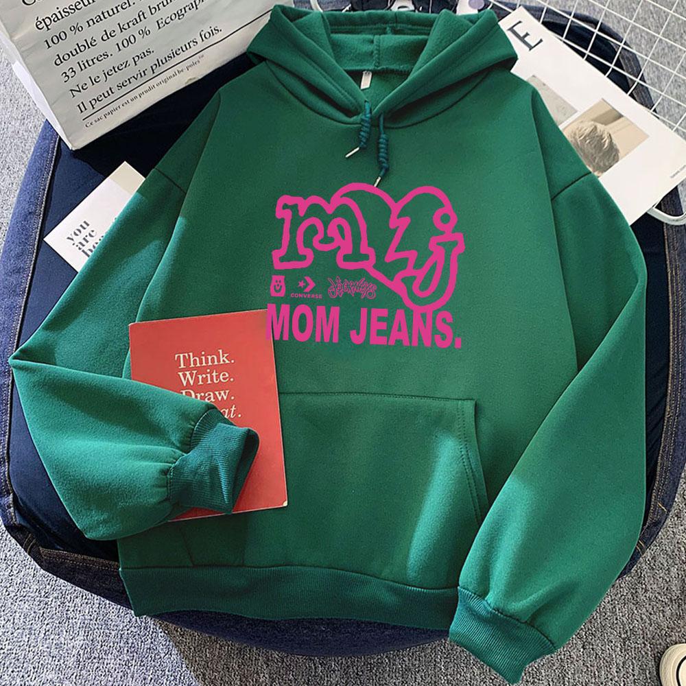 Fleece Warm Hoodies Mom Jeans Sweatshirts Streetwear Women Men Winter Hooded Pullovers Kawaii Clothes Female Tops