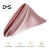 12 Pcs Nordic Style Satin Napkins Square Smooth Fabric Solid Color Anti-wrinkle Wedding Party Prom Banquet Ball Decoration Dinner Napkins